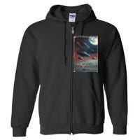 Drones New Jersey Ufo Uap Alien Invasion Full Zip Hoodie