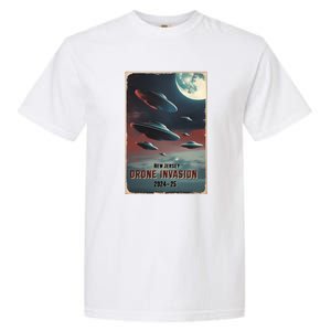 Drones New Jersey Ufo Uap Alien Invasion Garment-Dyed Heavyweight T-Shirt