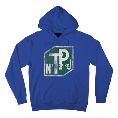 Distressed New Jersey Turnpike State Road Sign Hoodie