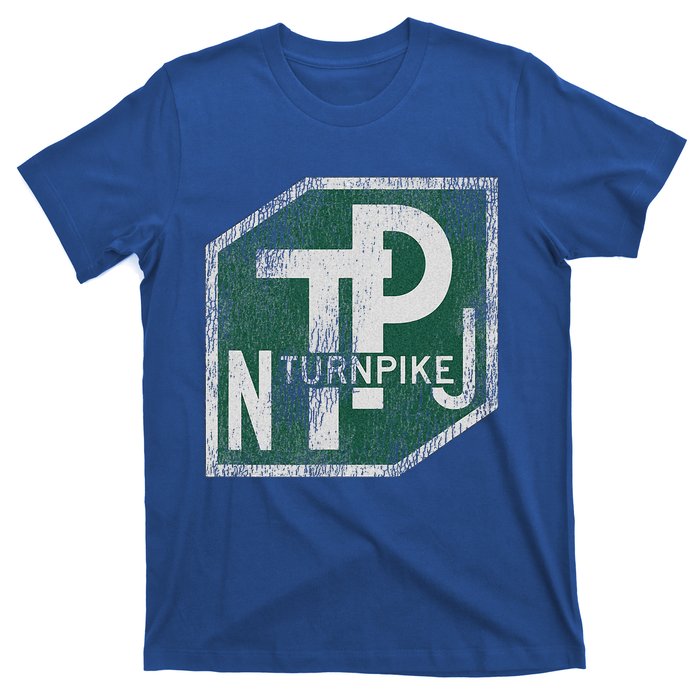 Distressed New Jersey Turnpike State Road Sign T-Shirt