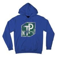 Distressed New Jersey Turnpike State Road Sign Tall Hoodie