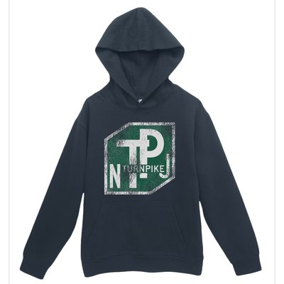 Distressed New Jersey Turnpike State Road Sign Urban Pullover Hoodie