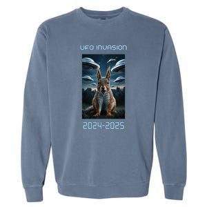 Drones New Jersey Ufo Uap Alien Invasion Garment-Dyed Sweatshirt