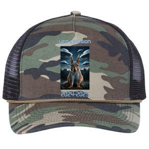 Drones New Jersey Ufo Uap Alien Invasion Retro Rope Trucker Hat Cap