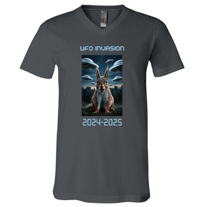 Drones New Jersey Ufo Uap Alien Invasion V-Neck T-Shirt