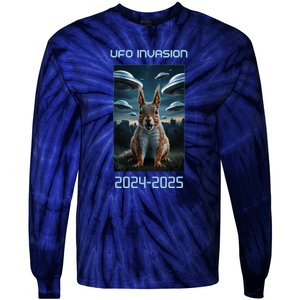 Drones New Jersey Ufo Uap Alien Invasion Tie-Dye Long Sleeve Shirt