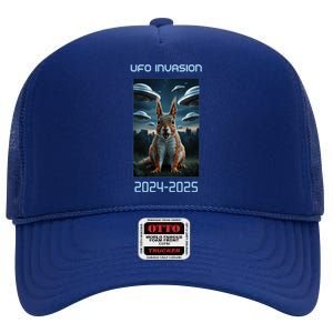 Drones New Jersey Ufo Uap Alien Invasion High Crown Mesh Back Trucker Hat