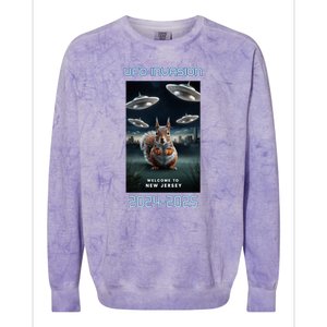 Drones New Jersey Ufo Uap Alien Invasion Colorblast Crewneck Sweatshirt