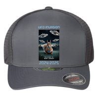 Drones New Jersey Ufo Uap Alien Invasion Flexfit Unipanel Trucker Cap