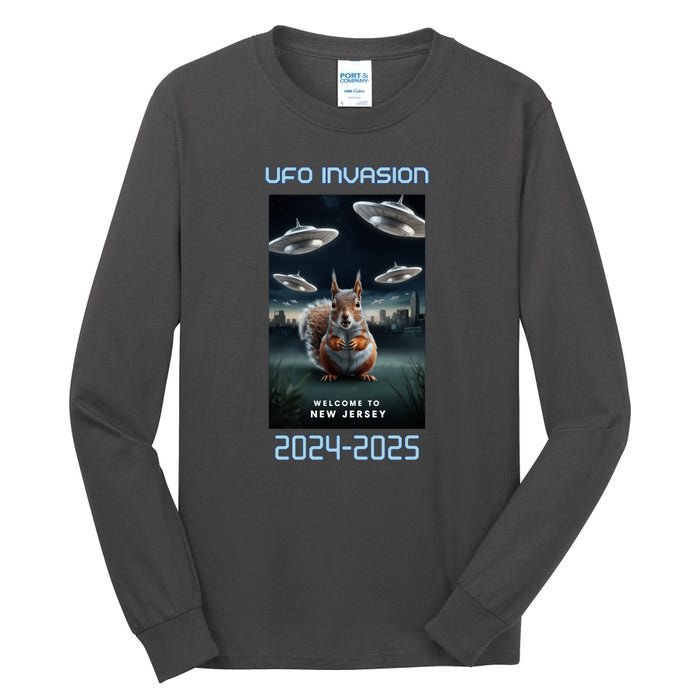 Drones New Jersey Ufo Uap Alien Invasion Tall Long Sleeve T-Shirt