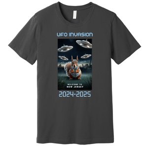 Drones New Jersey Ufo Uap Alien Invasion Premium T-Shirt