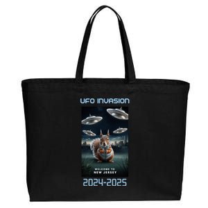 Drones New Jersey Ufo Uap Alien Invasion Cotton Canvas Jumbo Tote