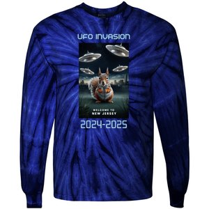 Drones New Jersey Ufo Uap Alien Invasion Tie-Dye Long Sleeve Shirt