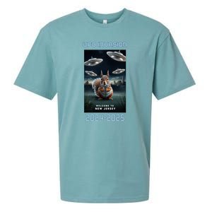 Drones New Jersey Ufo Uap Alien Invasion Sueded Cloud Jersey T-Shirt