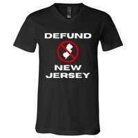 Defund New Jersey V-Neck T-Shirt