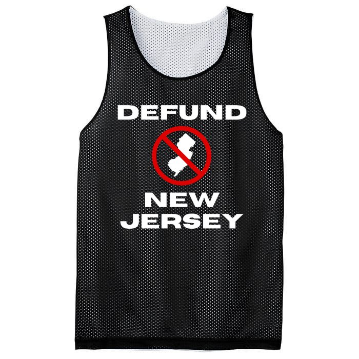 Defund New Jersey Mesh Reversible Basketball Jersey Tank