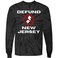 Defund New Jersey Tie-Dye Long Sleeve Shirt