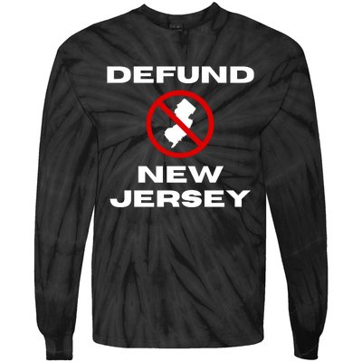 Defund New Jersey Tie-Dye Long Sleeve Shirt