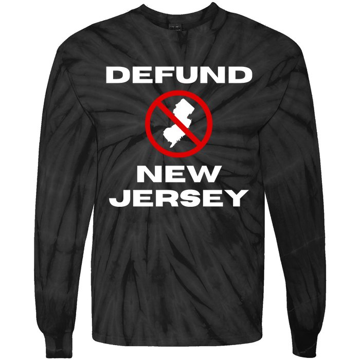 Defund New Jersey Tie-Dye Long Sleeve Shirt