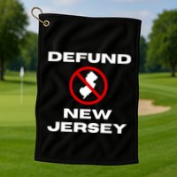 Defund New Jersey Golf Towel