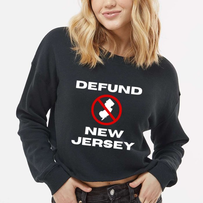 Defund New Jersey Cropped Pullover Crew