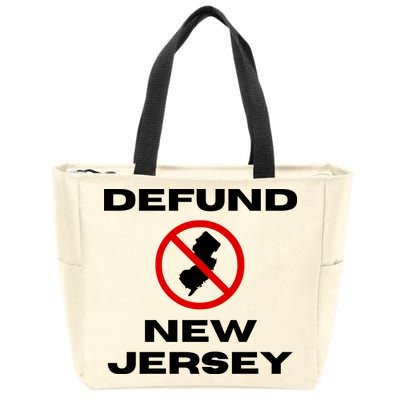 Defund New Jersey Zip Tote Bag