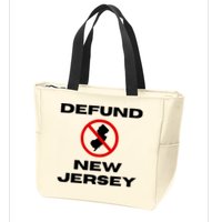 Defund New Jersey Zip Tote Bag