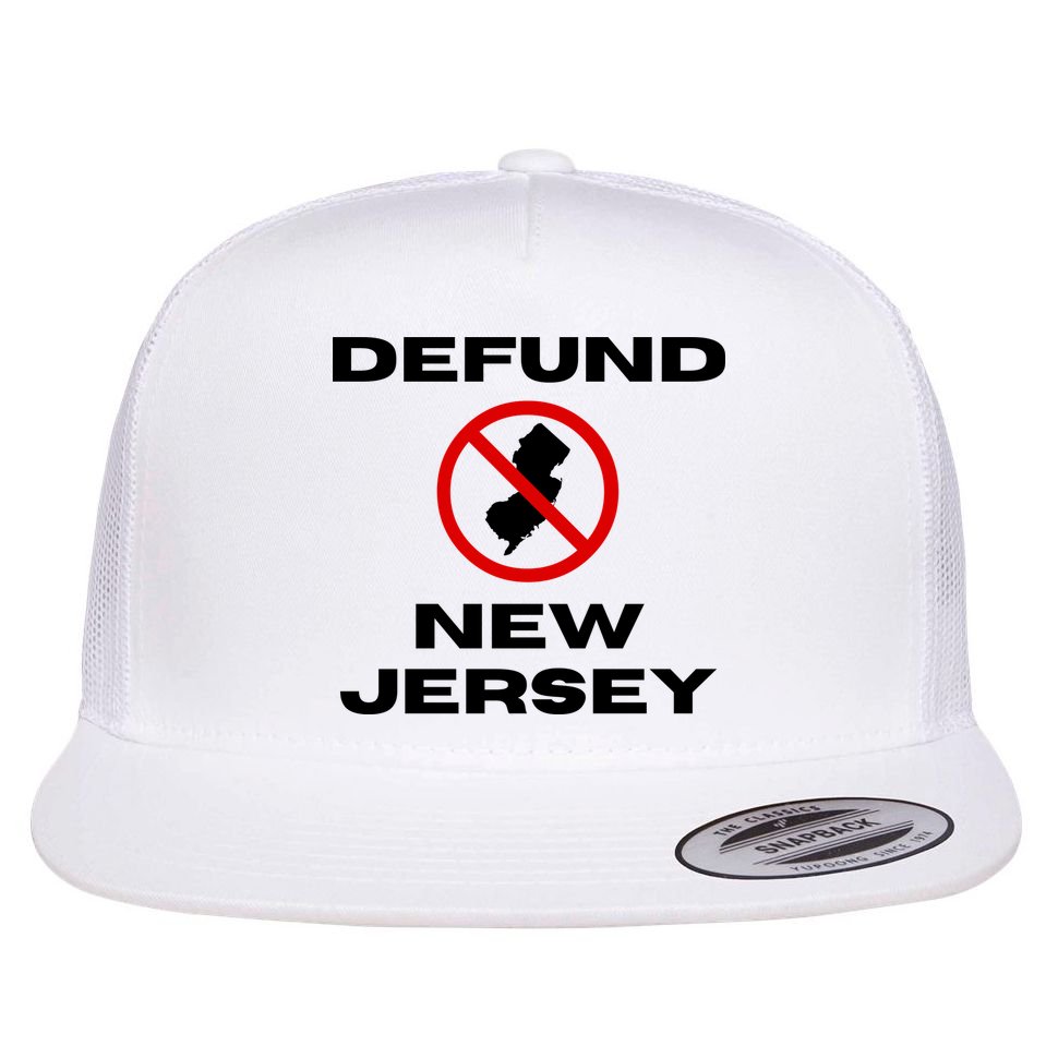 Defund New Jersey Flat Bill Trucker Hat