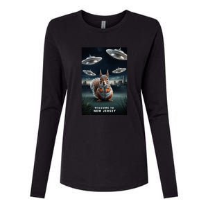 Drones New Jersey Ufo Uap Alien Invasion Womens Cotton Relaxed Long Sleeve T-Shirt