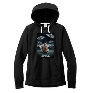 Drones New Jersey Ufo Uap Alien Invasion Women's Fleece Hoodie