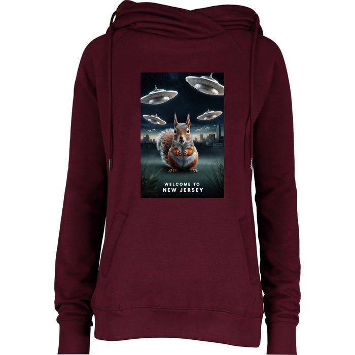 Drones New Jersey Ufo Uap Alien Invasion Womens Funnel Neck Pullover Hood