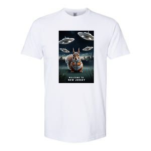 Drones New Jersey Ufo Uap Alien Invasion Softstyle CVC T-Shirt