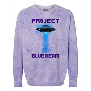 Drones New Jersey Ufo Uap Alien Invasion Project Bluebeam Colorblast Crewneck Sweatshirt