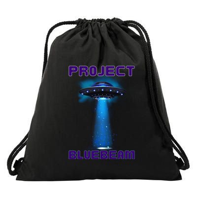 Drones New Jersey Ufo Uap Alien Invasion Project Bluebeam Drawstring Bag