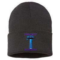 Drones New Jersey Ufo Uap Alien Invasion Project Bluebeam Sustainable Knit Beanie