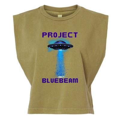 Drones New Jersey Ufo Uap Alien Invasion Project Bluebeam Garment-Dyed Women's Muscle Tee