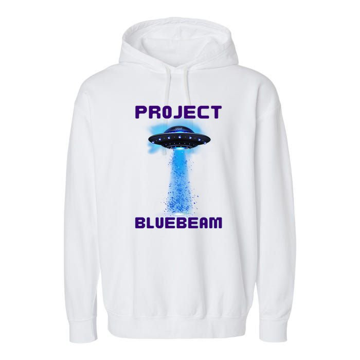 Drones New Jersey Ufo Uap Alien Invasion Project Bluebeam Garment-Dyed Fleece Hoodie