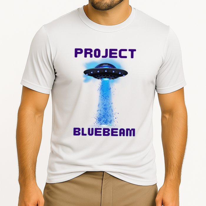 Drones New Jersey Ufo Uap Alien Invasion Project Bluebeam Cooling Performance Crew T-Shirt
