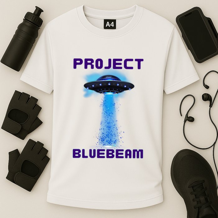Drones New Jersey Ufo Uap Alien Invasion Project Bluebeam Cooling Performance Crew T-Shirt