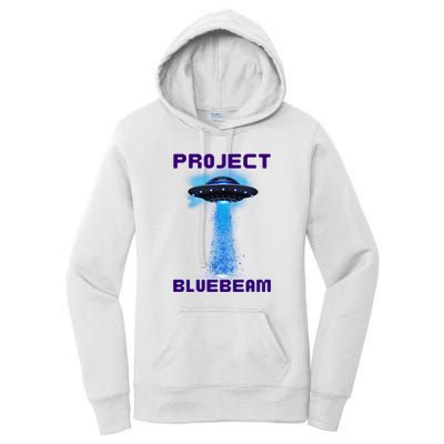 Drones New Jersey Ufo Uap Alien Invasion Project Bluebeam Women's Pullover Hoodie