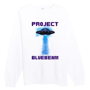 Drones New Jersey Ufo Uap Alien Invasion Project Bluebeam Premium Crewneck Sweatshirt