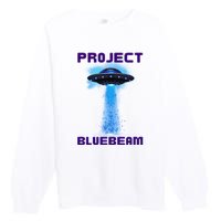 Drones New Jersey Ufo Uap Alien Invasion Project Bluebeam Premium Crewneck Sweatshirt