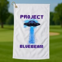 Drones New Jersey Ufo Uap Alien Invasion Project Bluebeam Golf Towel