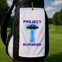 Drones New Jersey Ufo Uap Alien Invasion Project Bluebeam Golf Towel