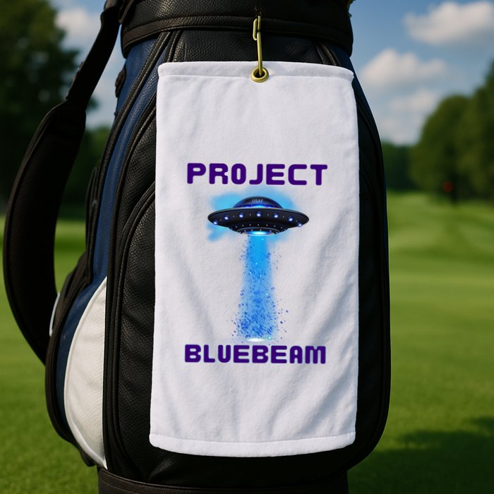 Drones New Jersey Ufo Uap Alien Invasion Project Bluebeam Golf Towel
