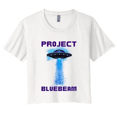 Drones New Jersey Ufo Uap Alien Invasion Project Bluebeam Crop Top