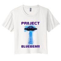 Drones New Jersey Ufo Uap Alien Invasion Project Bluebeam Crop Top