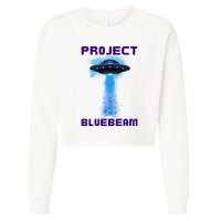 Drones New Jersey Ufo Uap Alien Invasion Project Bluebeam Cropped Pullover Crew