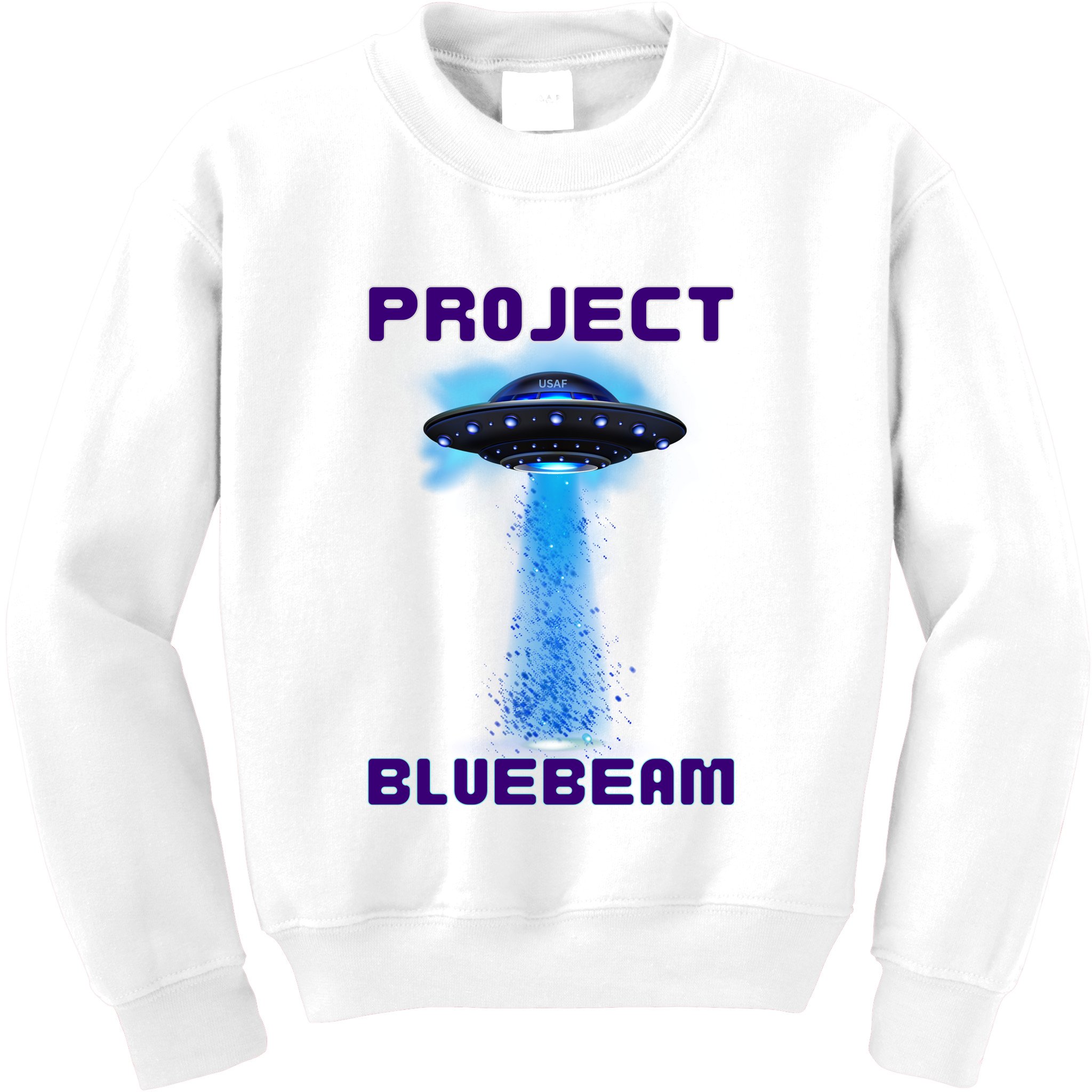 Drones New Jersey Ufo Uap Alien Invasion Project Bluebeam Kids Sweatshirt