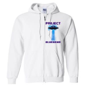 Drones New Jersey Ufo Uap Alien Invasion Project Bluebeam Full Zip Hoodie